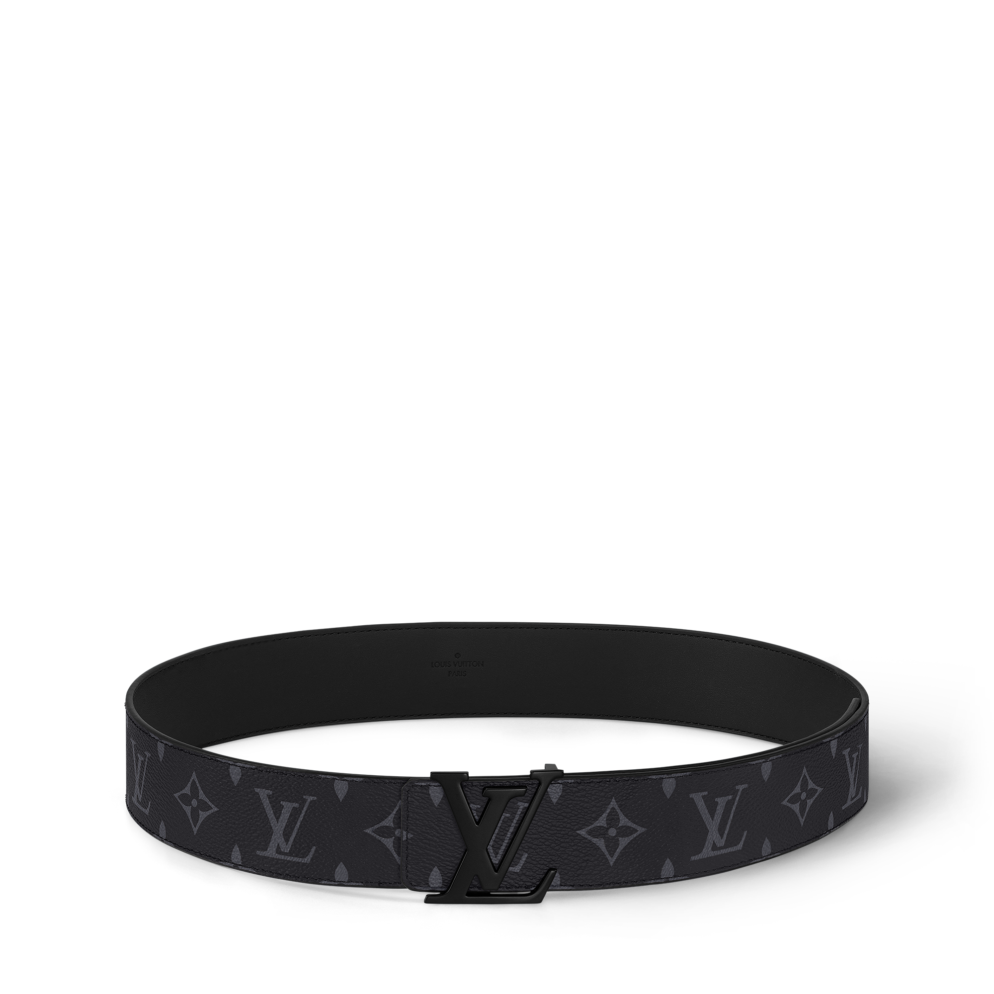 Louis Vuitton ブラック ベルト LV Optic 40mm Reversible Belt Monogram Eclipse Canvas - Men